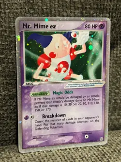 Mr. Mime ex 110/112 FireRed & LeafGreen Holo Vintage Pokemon Card - Image 3