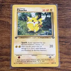 Pokemon Pikachu TCG Jungle Card 60/64 1st Edition Common - LP - Image 1