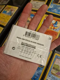 Pokemon TCG Special Delivery Charizard Promo Card SWSH075 Holo Sealed - Image 3