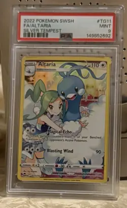 Pokemon TCG Altaria Silver Tempest Holo Card PSA 9 TG11/TG30 - Image 1