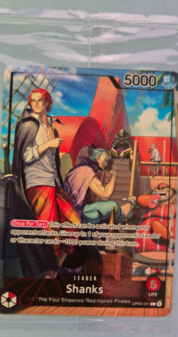 Shanks SEALED (2025 PSA Magazine Promo) OP09-001 One Piece Promo Card Foil - Image 1