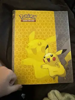 pokemon card binder with 200+ cards holo cards old cards and trainers - Image 1