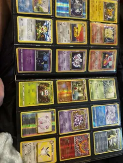 pokemon card binder with 200+ cards holo cards old cards and trainers - Image 3