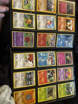 pokemon card binder with 200+ cards holo cards old cards and trainers - Image 4