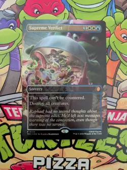 Supreme Verdict (Borderless) FOIL Teenage Mutant Ninja Turtles Eternal NM - Image 1