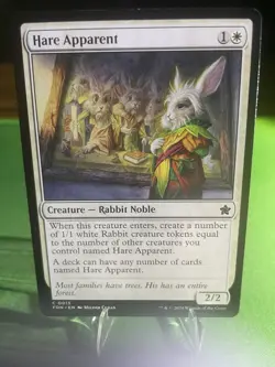 Hare Apparent MTG Foundations #15 Common Rabbit NM/LP - Image 3