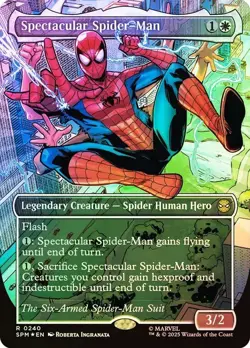 Spectacular Spider-Man Textured Foil #240 Marvel's Spider-Man NM MTG - Image 1