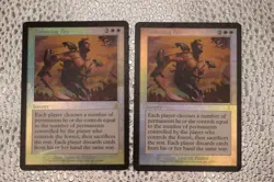 Foil Error Lot of 2 Balancing Act - Foil English Odyssey MTG Magic Rare - Image 1
