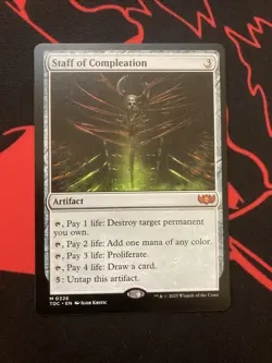 Staff of Compleation Commander Tarkir Dragonstorm Mythic 0326 MTG TDC EN NM - Image 1