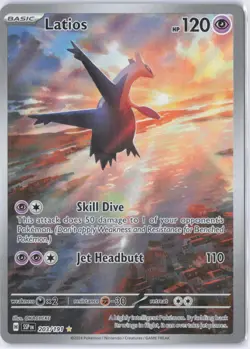 Latios Full Art-Pokemon Surging Sparks #203/192-Illustration Rare-Near Mint - Image 1