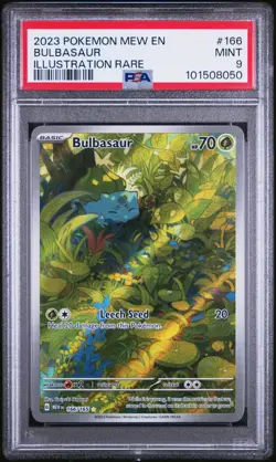 Bulbasaur Illustration Rare PSA 9 Pokemon 151 SV151 Mint English - Image 1