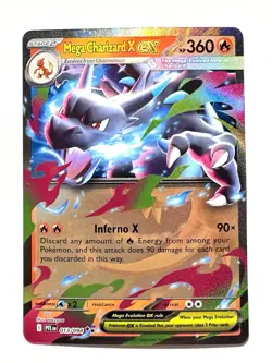 Pokemon Mega Charizard X ex 013/094 Me02 Double Rare Holo 360HP - Image 1