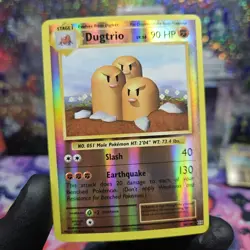 Dugtrio 56/108 Reverse Holo Pokemon XY Evolutions 2016 TCG - Image 1