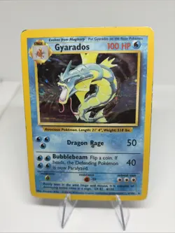 Gyarados 006/102 Base Set Holo (DMG) Vintage Pokemon Cards - Image 1