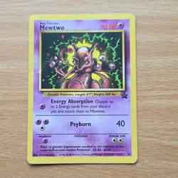 Pokemon TCG Mewtwo Base Set 14/102 Regular Basic English Vintage 1999 - Image 1