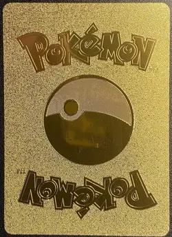 Pokemon Gold Foil Fan Art Pikachu Mega Rayquaza TAG COSPLAY Display Card - Image 3