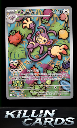 Ambipom - 107/094 107/094 Pokemon Illustration Rare ME02: Phantasmal Flames Card - Image 1