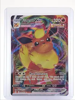 FLAREON VMAX 2021 POKEMON SWSH EVOLVING SKIES ULTRA RARE 018/203 Q2045 - Image 1