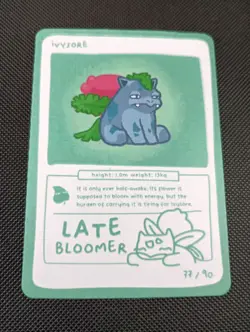 Ivysore (Ivysaur) 77/90 - Pokedoodles Set 1 Fan Art - Pokemon - Image 1