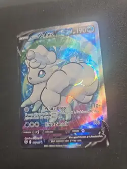 Alolan Vulpix V (Full Art) NM-MT Silver Tempest 173/195 Pokemon TCG - Image 2