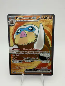 Pokemon TCG Mamoswine EX 174/159 Journey Together Ultra Rare - Image 1