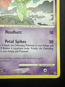 Pokemon Roselia 72/100 SF Stormfront LP - Image 4