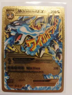 M CHARIZARD EX 108/106 (GOLD FOIL FAN ART) FLASHFIRE POKEMON LP - Image 1