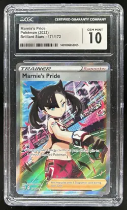 2022 Pokemon SWSH Brilliant Stars Marnie's Pride #171/172 CGC 10 - Image 1