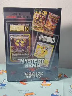 Meijer Pokemon Mystery Gems 1 Graded Card, 1 Booster Pack 2025 - Image 2