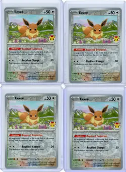 2025 Pokemon Eevee (22) Card Reverse Holo Promo Prismatic Evolution lot 074/131 - Image 1
