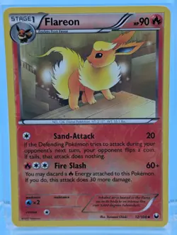 Flareon 12/108 Reverse Holo - Uncommon - Pokemon Dark Explorers - MP - See Video - Image 1
