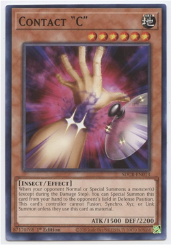 Yu-Gi-Oh! - Contact C - SDCB-EN013 - Common - 1st Ed - NM/M -NEW - Image 1