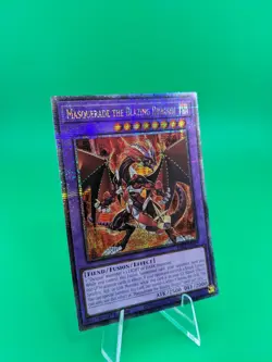 Yu-Gi-Oh! Masquerade The Blazing Dragon RA02-EN022 Quarter Century Secret Rare - Image 2