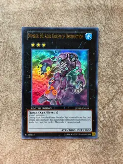 Number 30 Acid Golem of Destruction JUMP-EN059 Yu-Gi-Oh Limited Edition NM - Image 1