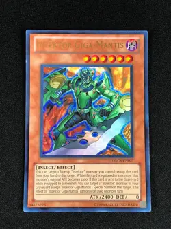 YUGIOH INZEKTOR GIGA-MANTIS ORCS-EN021 ULTRA LIGHT PLAY - Image 1