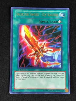 YUGIOH INZEKTOR SWORD ZEKTKALIBER ORCS-EN054 1ST ULTRA LIGHT PLAY - Image 1
