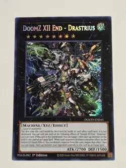 DoomZ XII End - Drastrius DOOD-EN045 Secret Rare Yugioh Doom of Dimensions Mint - Image 1