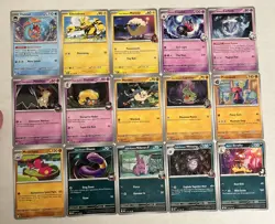 Pokemon 2025 Destined Rivals 39 Card Lot No Duplicates Magikarp Larvitar Mimikyu - Image 2