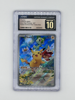 Pikachu 027 Sv: Scarlet & Violet Promo Cards Holo CGC 10 PRISTINE - Image 1