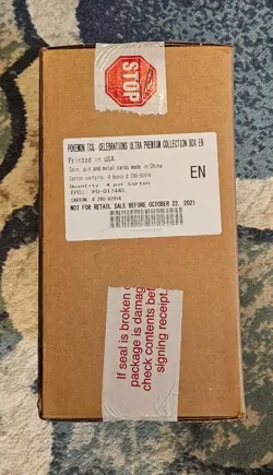 New Sealed Pokemon Celebrations Ultra Premium Collection Case 25th Anniversary - Image 1