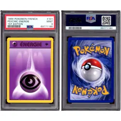 1999 Pokemon French 1st Edition Psychic Energy #101 PSA 9 Psychic Energie - Image 1