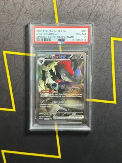 N's Zoroark ex 185/159 Pokemon TCG Journey Together Special Illustration PSA 10 - Image 1