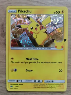 Pokemon Pikachu Holo 25/25 McDonald's 2021 Promo NM Condition - Image 1