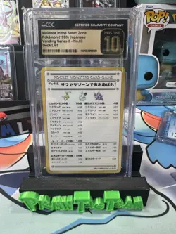 CGC Pristine 10 Violence In The Safari Zone! Vending Series III Japanese Pokemon - Image 1