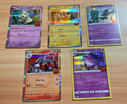Lot Of 5 Holo Pokemon Cards Marshadow Pikachu Houndoom Gengar Mimikyu NM/LP - Image 1