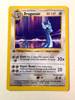 Pokemon TCG 1st Edition Shadowless Dragonair 18/102 LP Condition Non Holo Card - Image 1