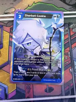 Sherbet Cookie Blue TCG Card CookieRun Braverse SR English BS8-084 - Image 1
