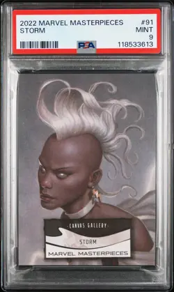 2022 SKYBOX MARVEL MASTERPIECES #91 STORM PSA 9 - Image 1