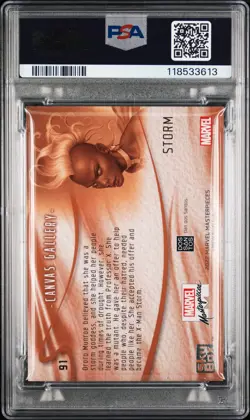 2022 SKYBOX MARVEL MASTERPIECES #91 STORM PSA 9 - Image 2