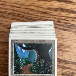 MTG: Vintage ‘94 Revised (3rd Ed) Lands - 50X Forests HP Condition - Image 2